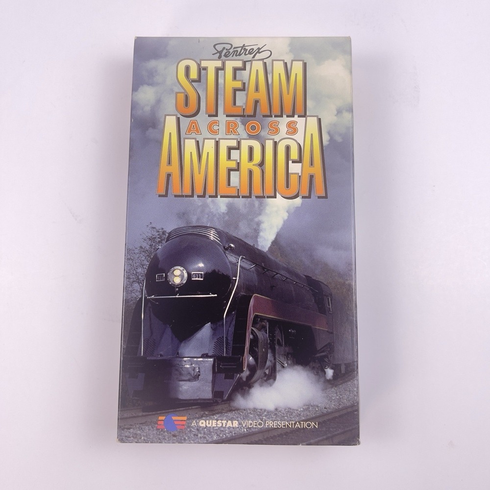 Steam Across America VHS Golden Age Of Steam Railroad Train READ Plays, Rattles